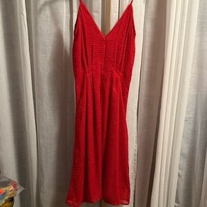 House of Harlow  and Revolve Red Mini Dress with Spaghetti Straps